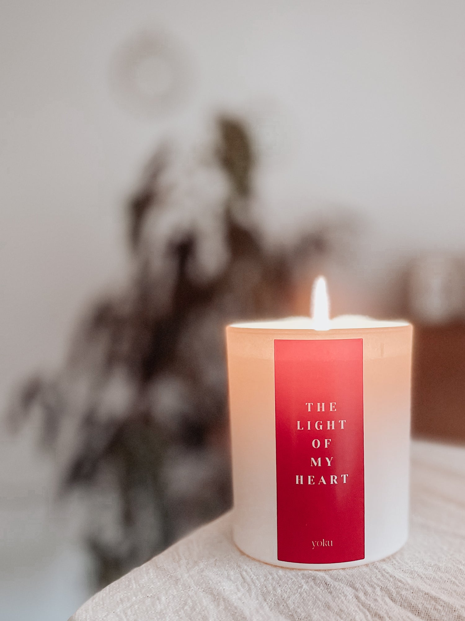 Bougie &quot;THE LIGHT OF MY HEART&quot;