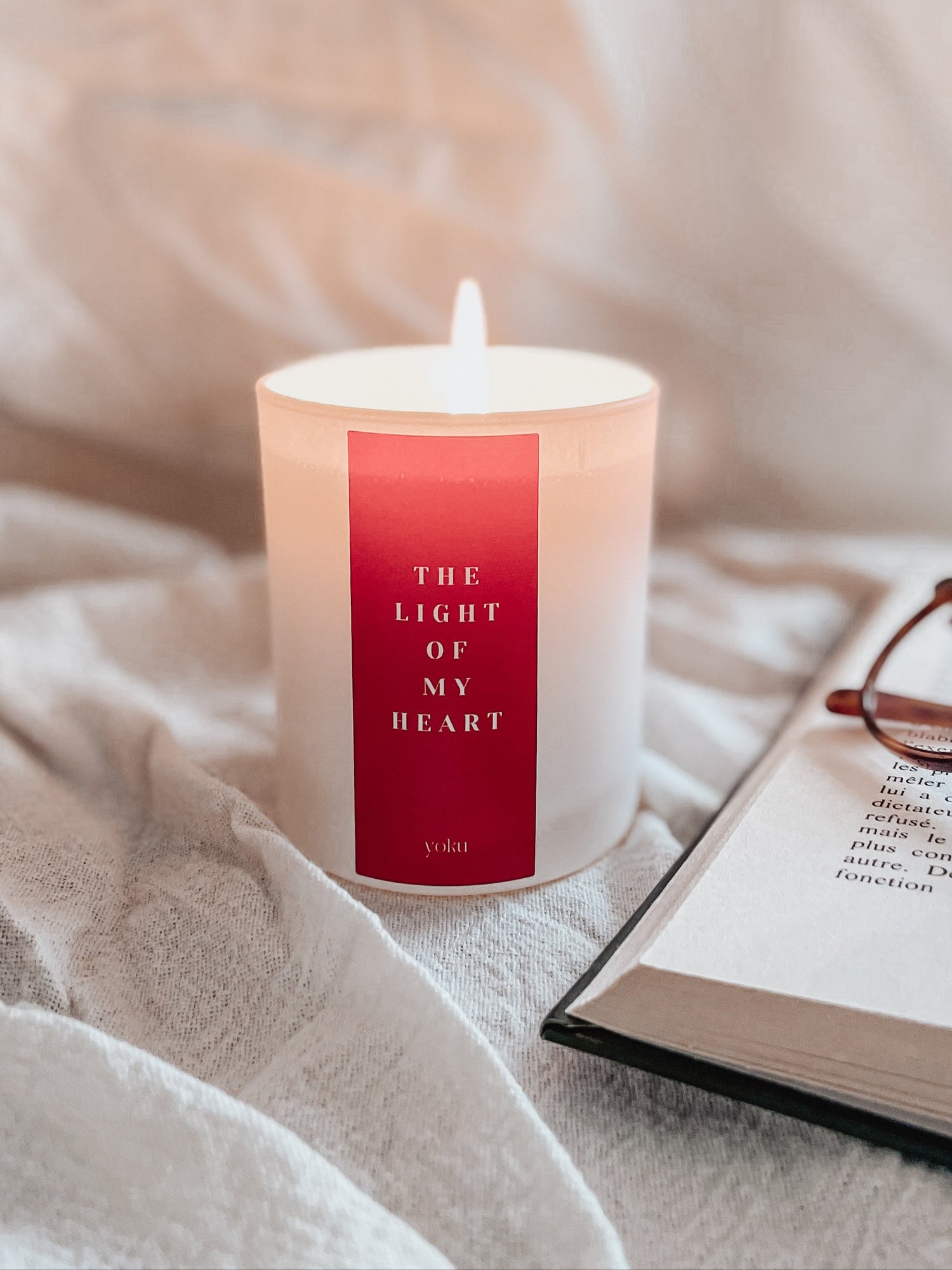 Bougie &quot;THE LIGHT OF MY HEART&quot;
