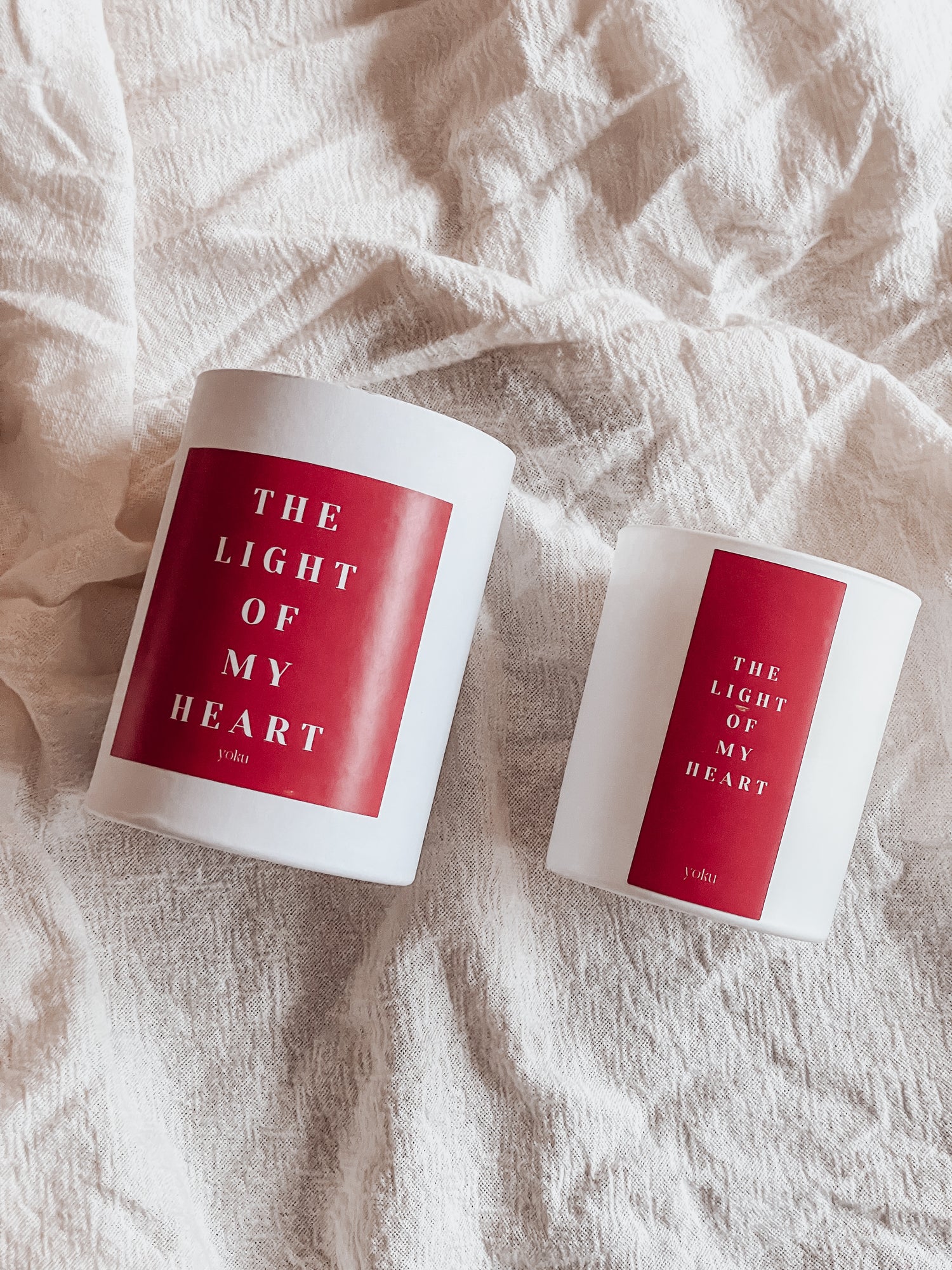 Bougie &quot;THE LIGHT OF MY HEART&quot;
