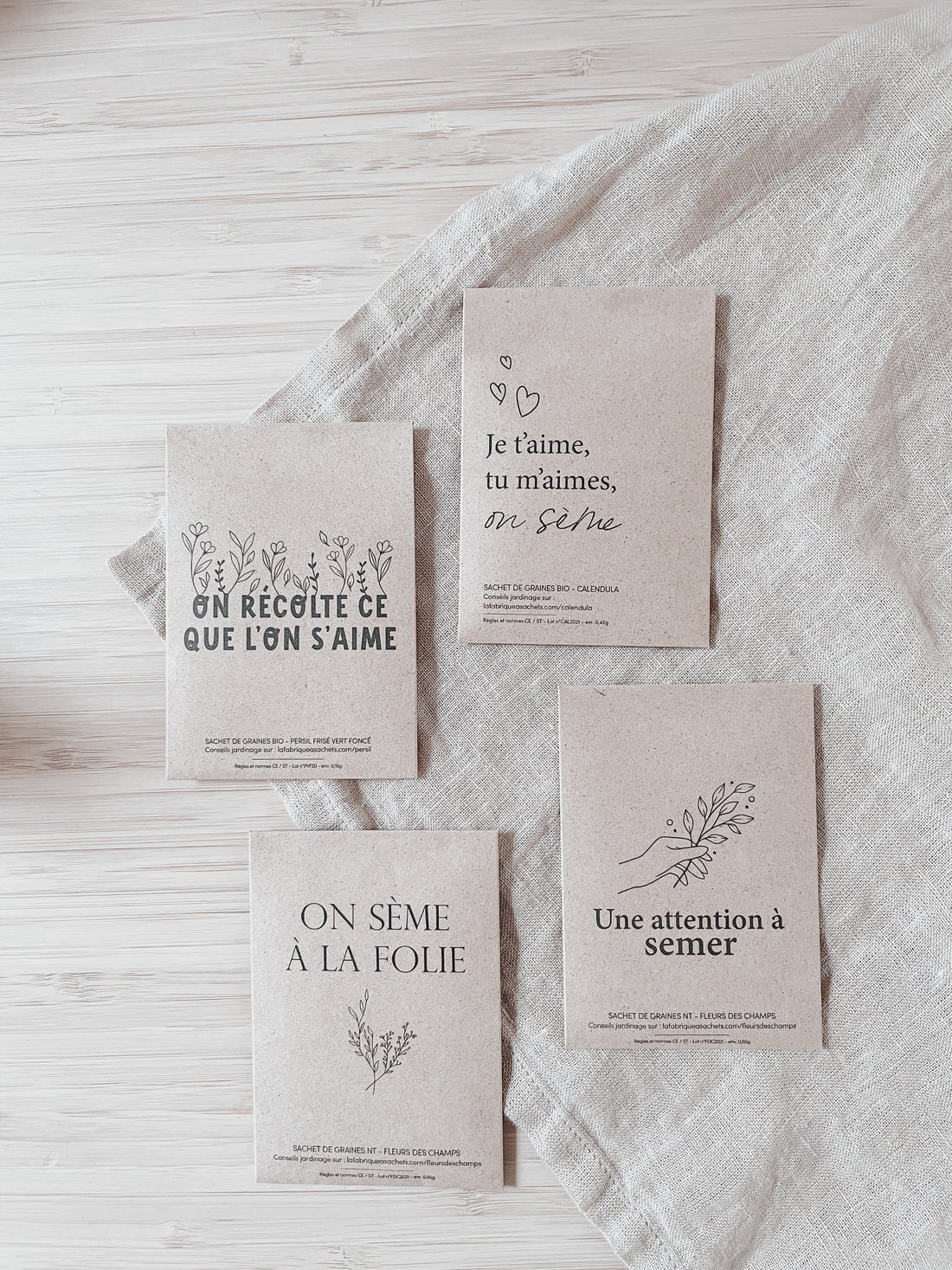 Sachets de graines pour semer l&