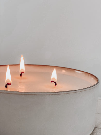 3 wick ceramic candle - 700ML